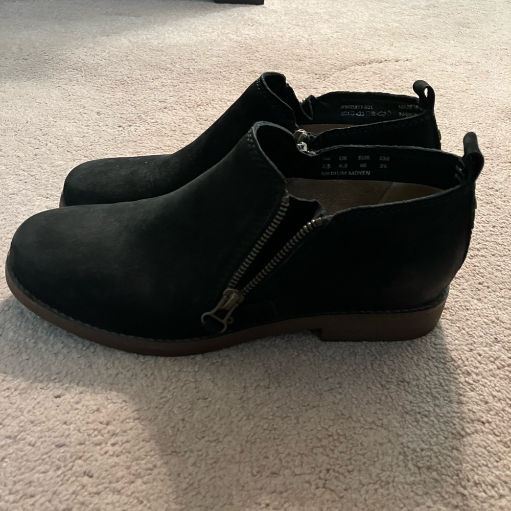 Hush puppie suede black booties
